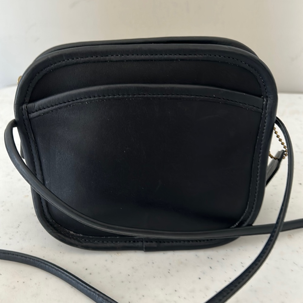 Coach Small Vintage Black Leather Crossbody 9935 Gem